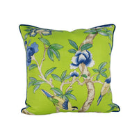 Thumbnail for Thibaut - Giselle - Green - Stunning Contrast Piped Cushion Cover Throw Pillow Designer Home Decor