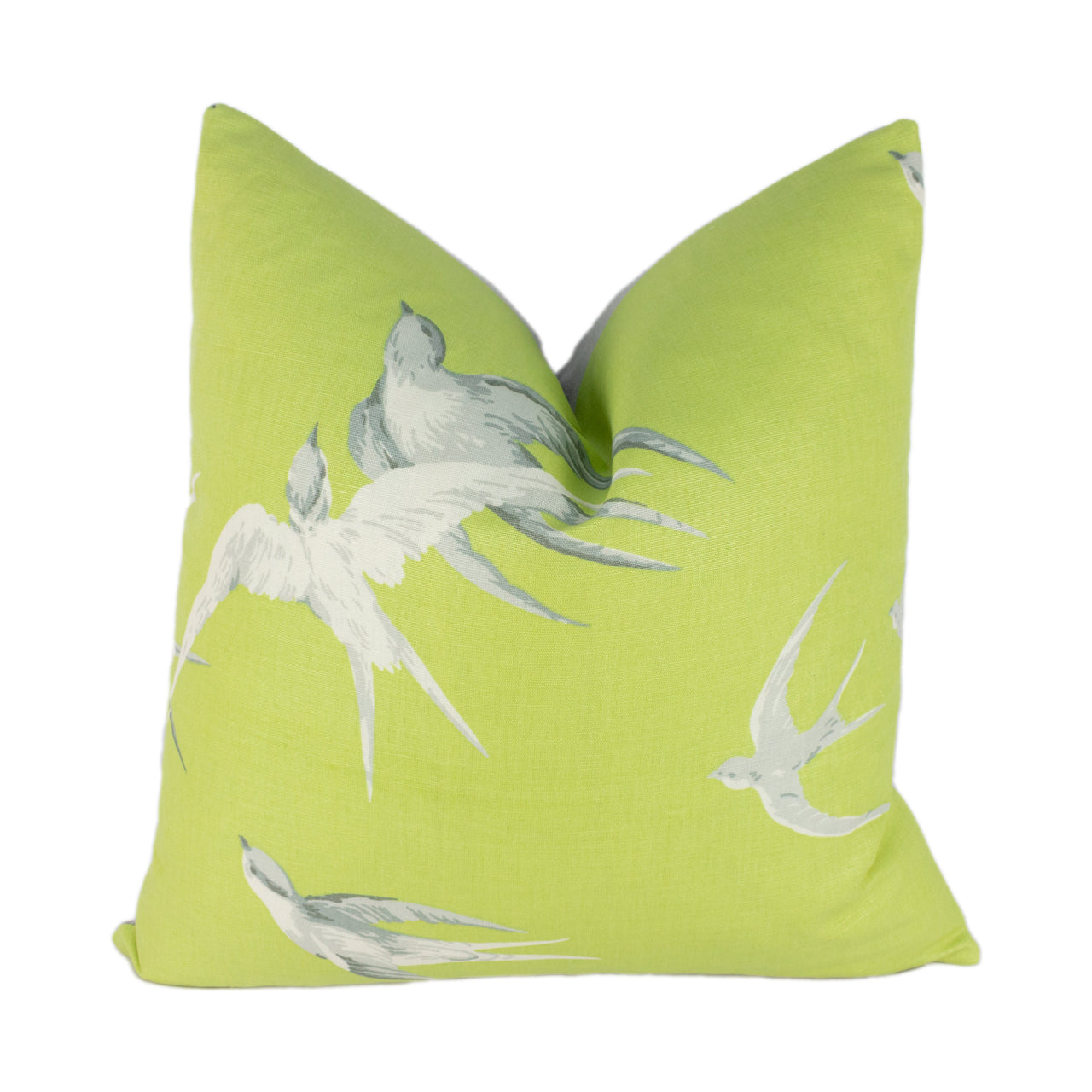 Sanderson - Swallows - Lime - Stunning Designer Cushion Cover Home Decor Throw Pillow