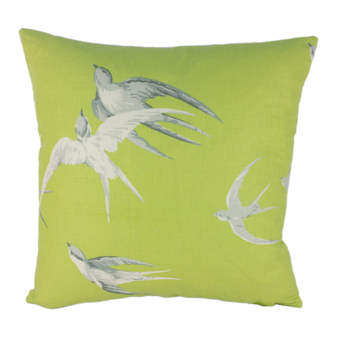 Sanderson - Swallows - Lime - Stunning Designer Cushion Cover Home Decor Throw Pillow