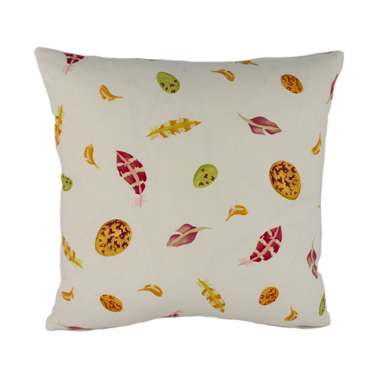 Sanderson / Emma Bridgewater - Egg & Feather - Lion Yellow / Red - Stunning Designer Cushion Cover Throw Pillow Home Decor