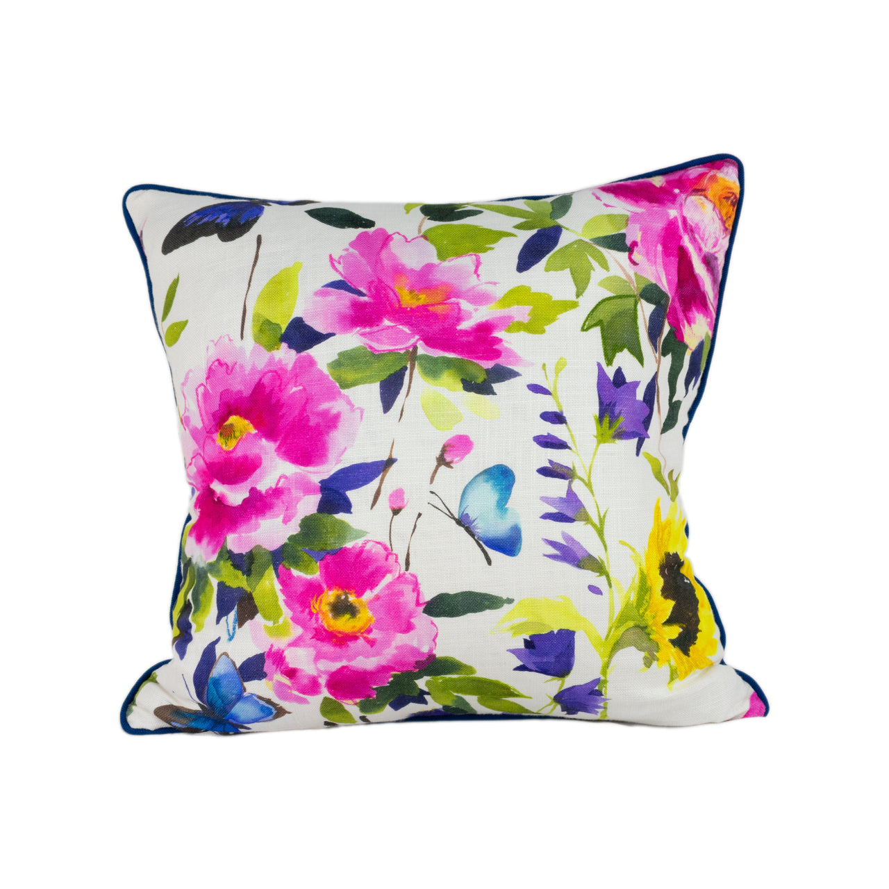 Bluebellgray - Butterfly - Spring - Stunning Contrast Piped Designer Cushion Cover Home Decor Throw Pillow