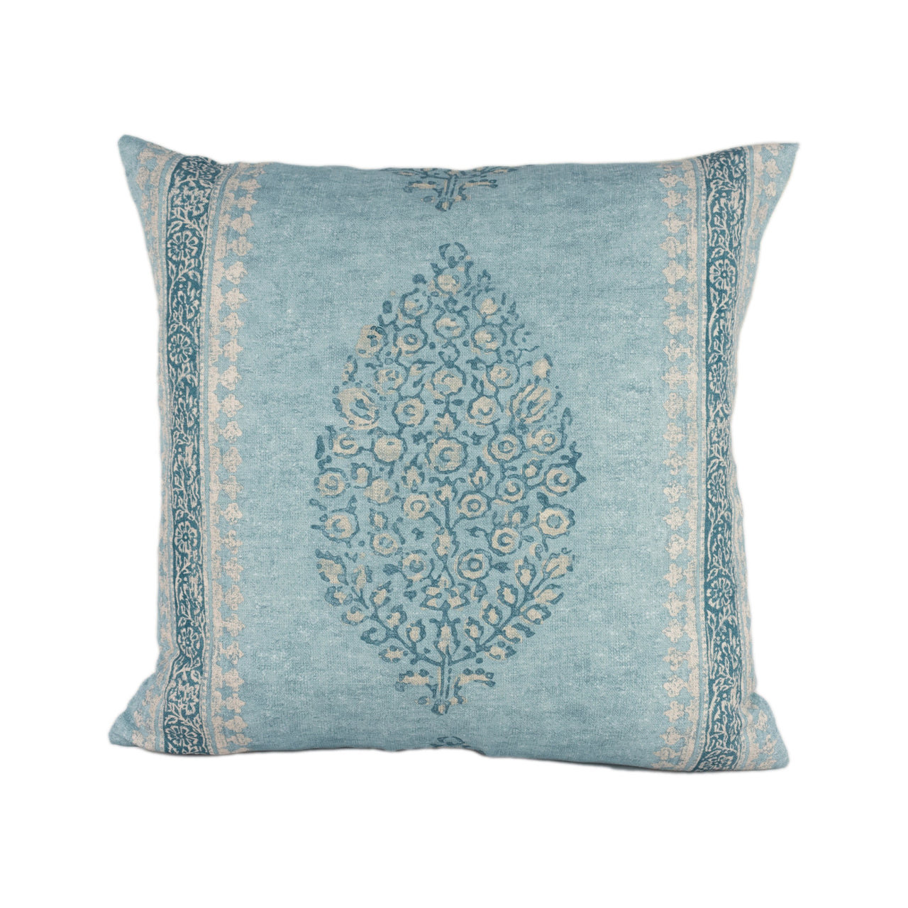 Thibaut - Chappana - Slate Blue - Stunning Designer Cushion Cover Home Decor Throw Pillow