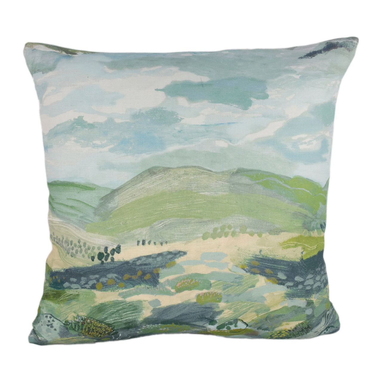 Sanderson - Elysian - Whitstable Blue - Cushion Cover Throw Pillow Designer Home Decor