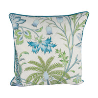 Thumbnail for Cowtan and Tout - Arabella - Sky, Fern - Cushion Cover Pillow Throw Designer Home Decor Contrast Piped