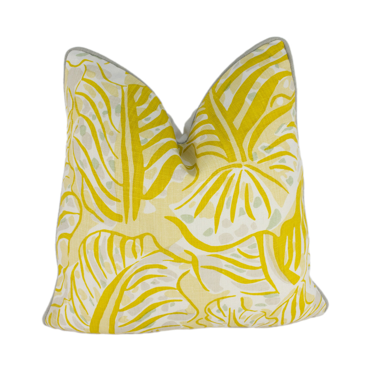 Raoul Dufy for Christopher Farr - Mille Feuilles - Lemon - Iconic Fresh Contemporary Designer Cushion Cover - Handmade Throw Pillow