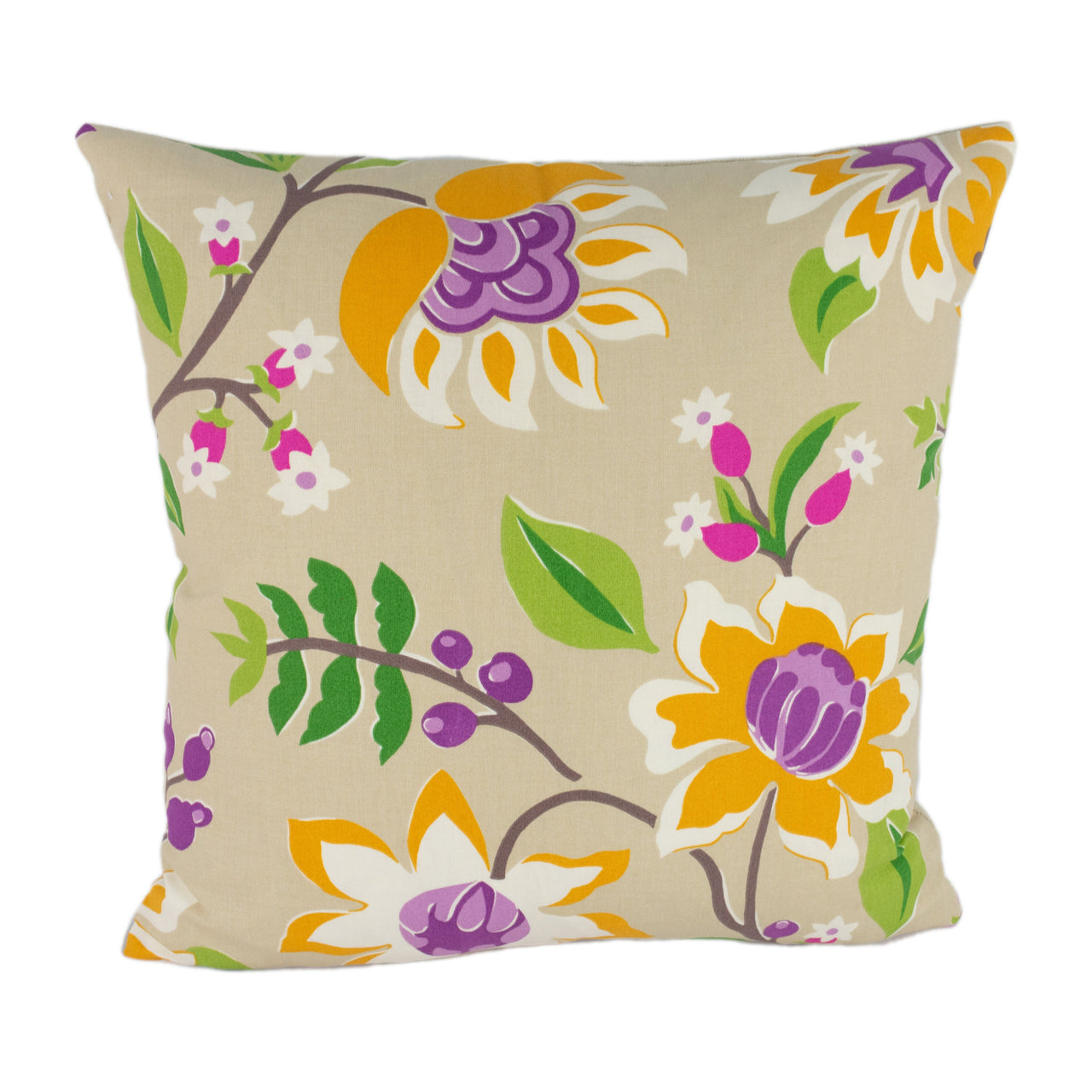 Sanderson - Myrtle - Berry / Multi - Cushion Cover Throw Pillow Designer Home Decor