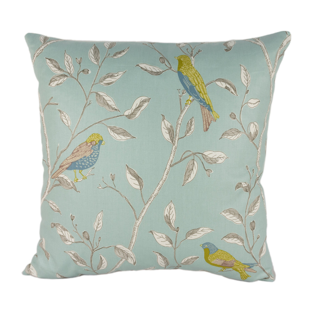 Sanderson - Finches - Duck Egg - Stunning Designer Cushion Cover Home Decor Throw Pillow