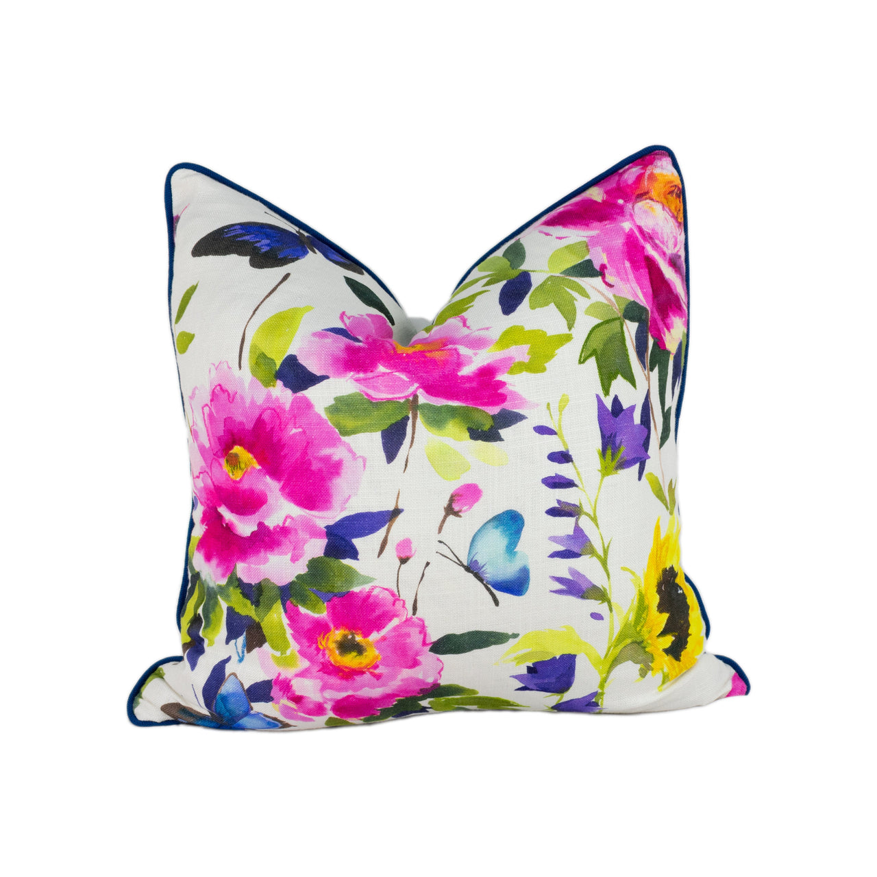 Bluebellgray - Butterfly - Spring - Stunning Contrast Piped Designer Cushion Cover Home Decor Throw Pillow