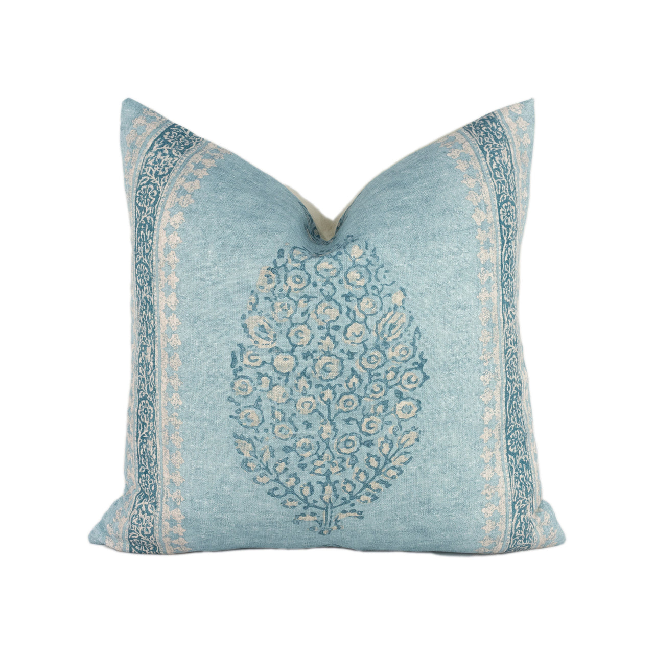 Thibaut - Chappana - Slate Blue - Stunning Designer Cushion Cover Home Decor Throw Pillow