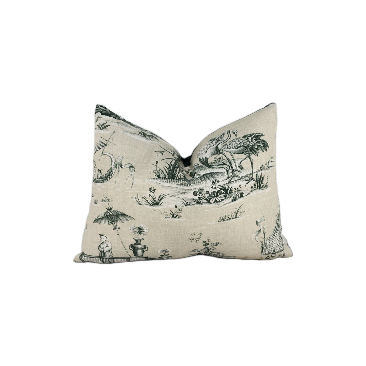 Thibaut - Cheng Toile - Beige / Black - Stunning Designers Cushion Cover Home Decor Throw Pillow