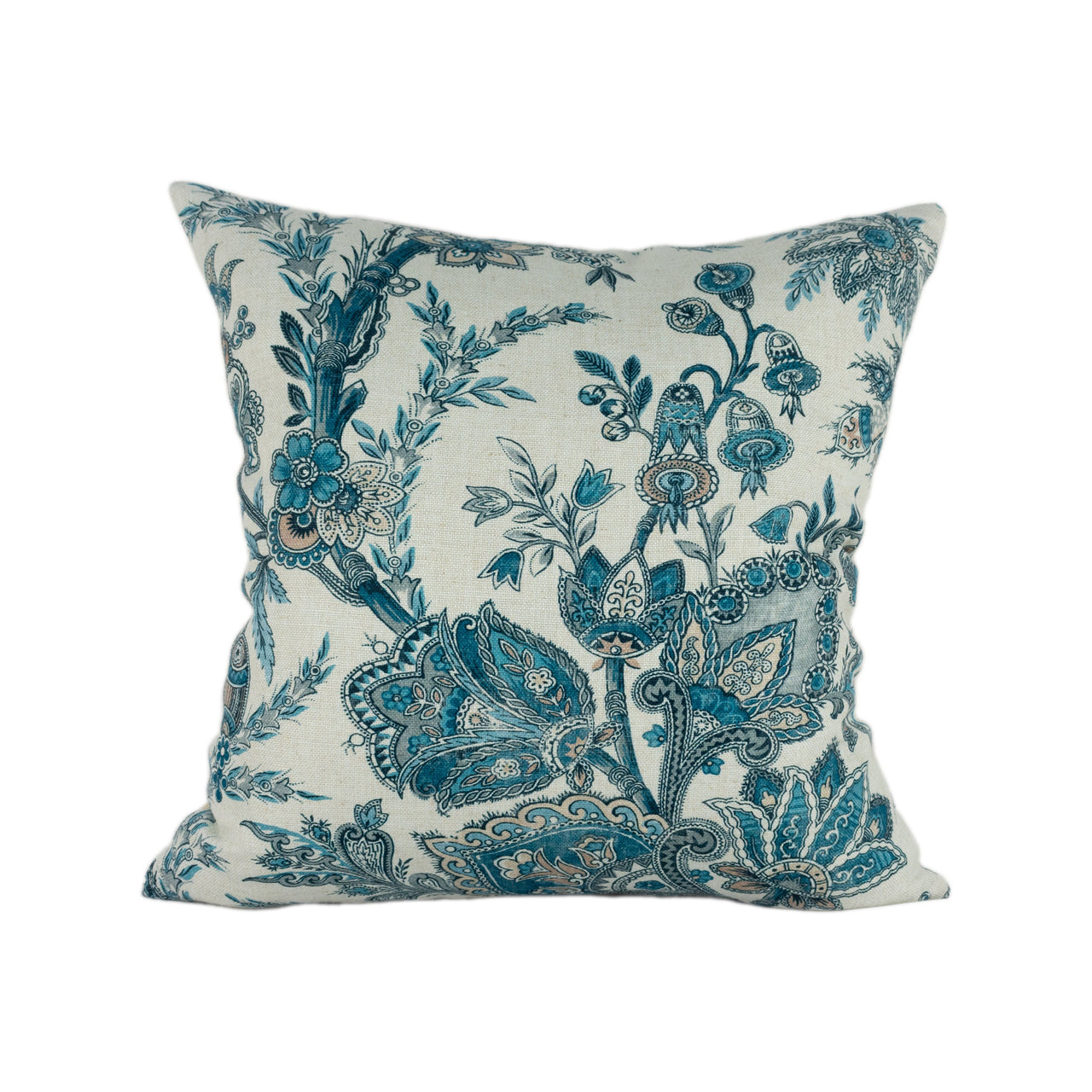 GP & J Baker - Jewel Indienne - Blue / Sand - Stunning Cushion Cover Home Decor Throw Pillow