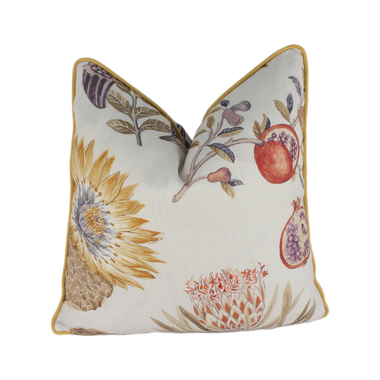 Sanderson - Lily Bank - Sepia / Multi - Cushion Cover Throw Pillow Designer Home Decor