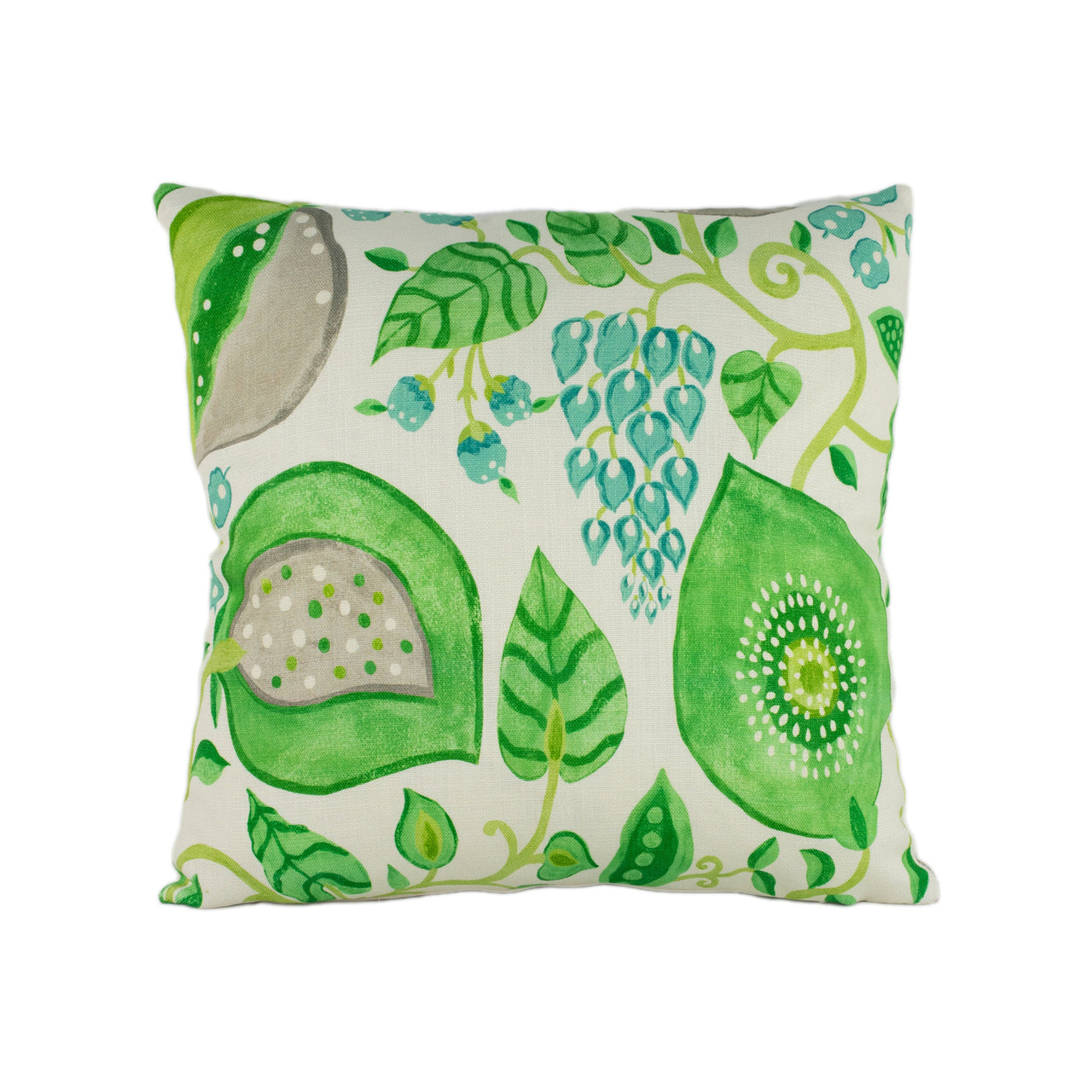 Sanderson - Peas & Pods - Leaf Green / Ivory - Stunning Designer Cushion Cover Home Décor Throw Pillow