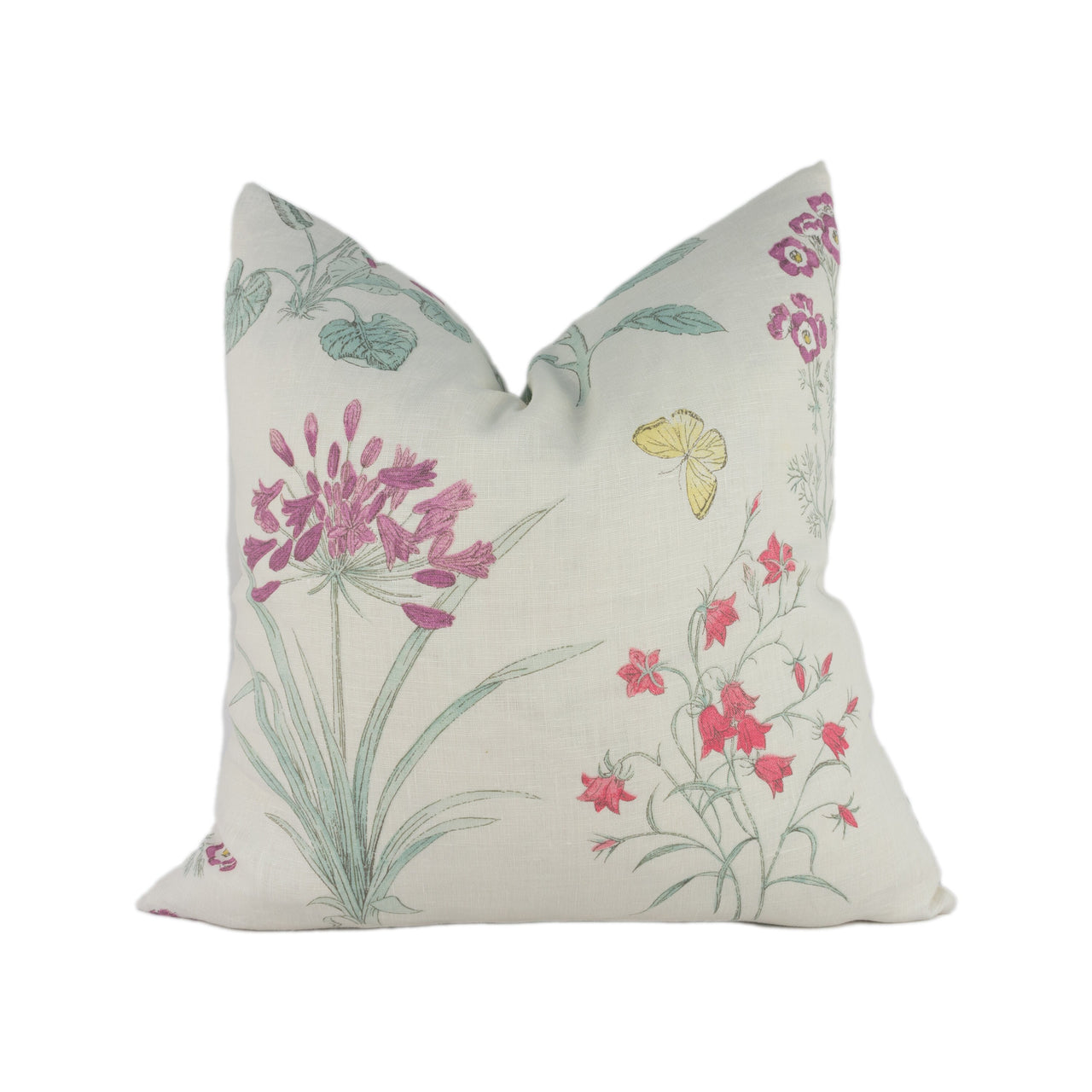 Sanderson - Harebells & Violets - Peony / Bayleaf - Stunning Designer Cushion Cover Home Décor Throw Pillow