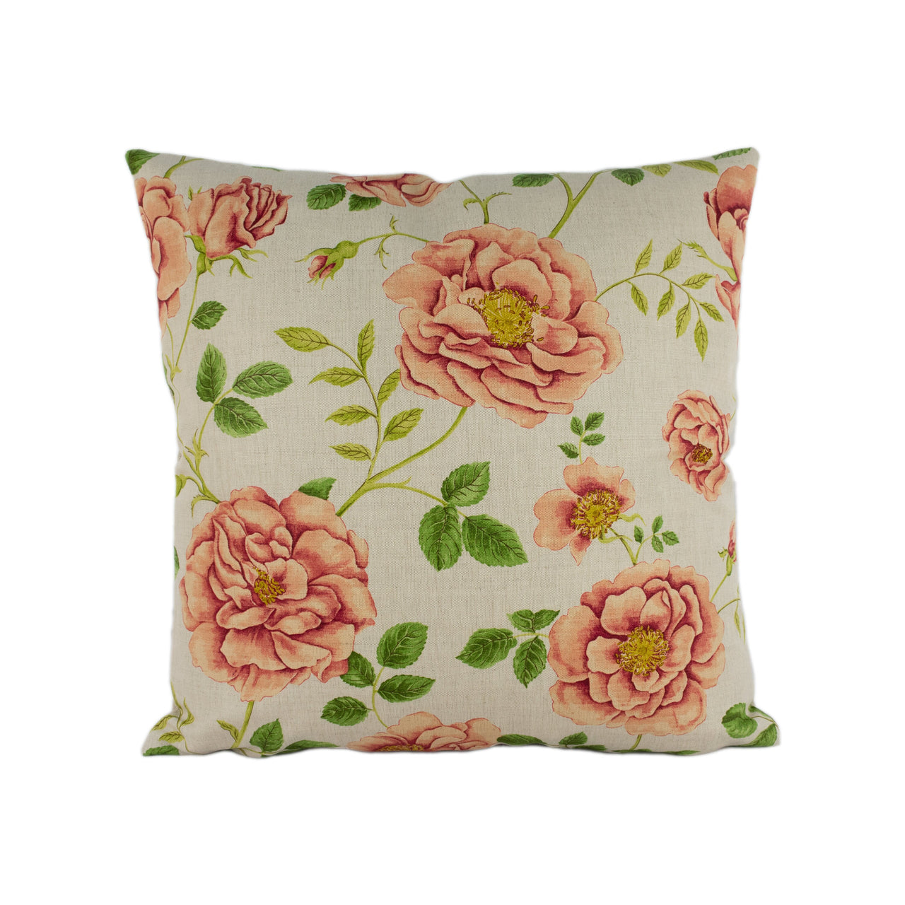 Sanderson - Rosalie - Linen / Rose - Stunning Designer Cushion Cover Home Décor Throw Pillow