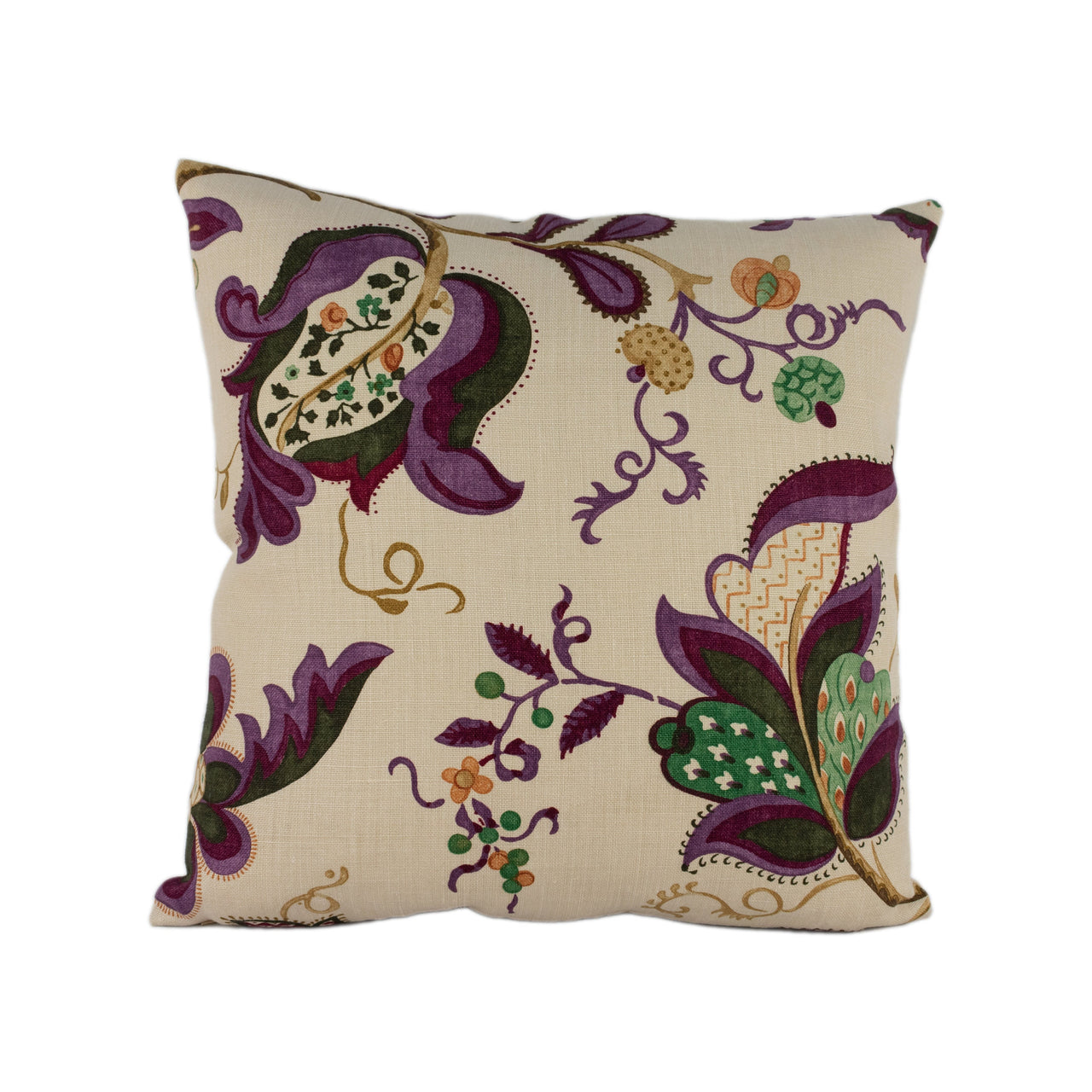 Sanderson - Roslyn - Emerald / Damson - Stunning Designer Cushion Cover Home Décor Throw Pillow