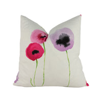 Thumbnail for Sanderson - Poppies Watercolour - Pink / Lilac - Stunning Designer Cushion Cover Home Décor Throw Pillow