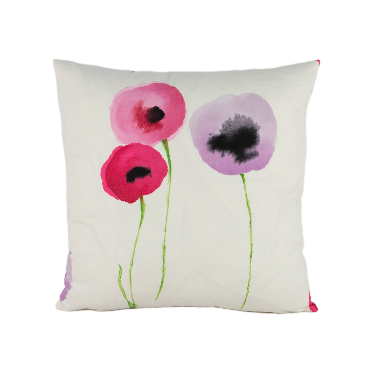 Sanderson - Poppies Watercolour - Pink / Lilac - Stunning Designer Cushion Cover Home Décor Throw Pillow