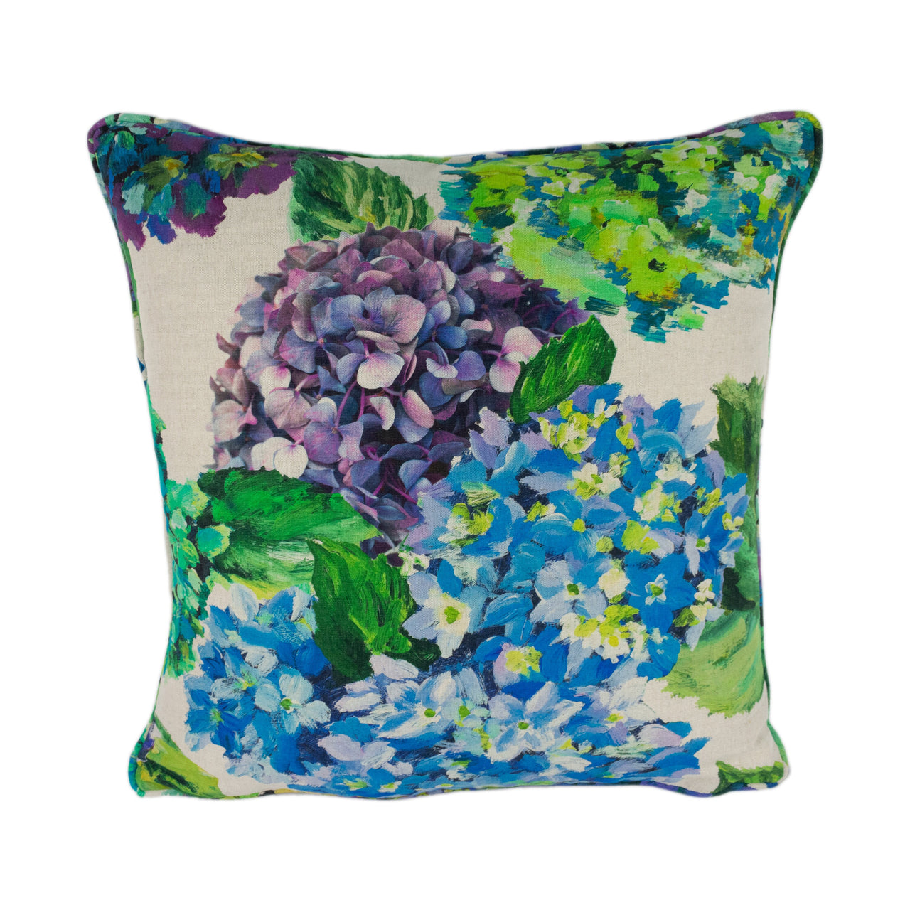 Designers Guild - Sudara Lino - Azure - Stunning Self Piped Cushion Cover Throw Pillow Home Decor