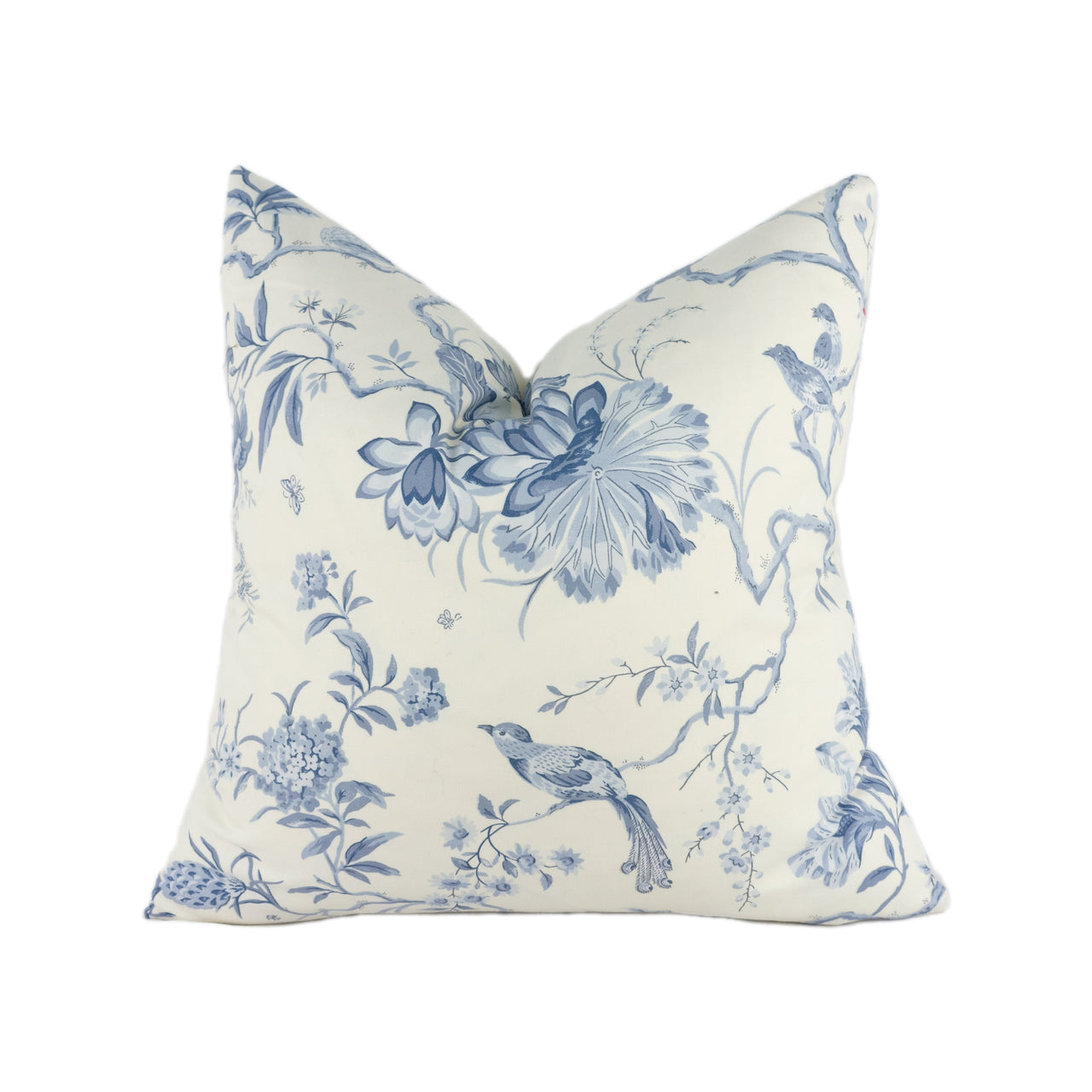 Sanderson - Pillemont Toile - Ivory / China Blue - Stunning Designer Cushion Cover Home Decor Throw Pillow