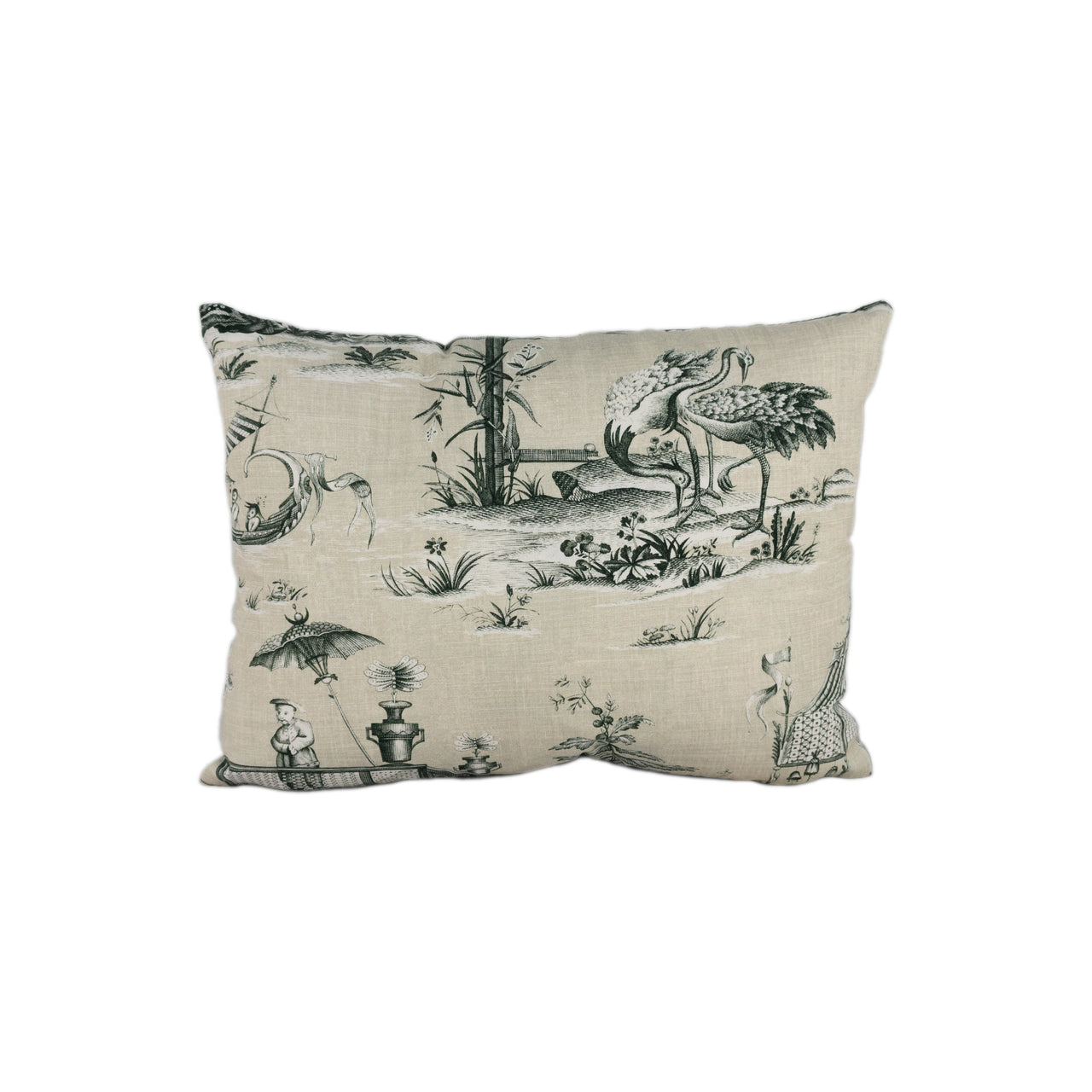 Thibaut - Cheng Toile - Beige / Black - Stunning Designers Cushion Cover Home Decor Throw Pillow