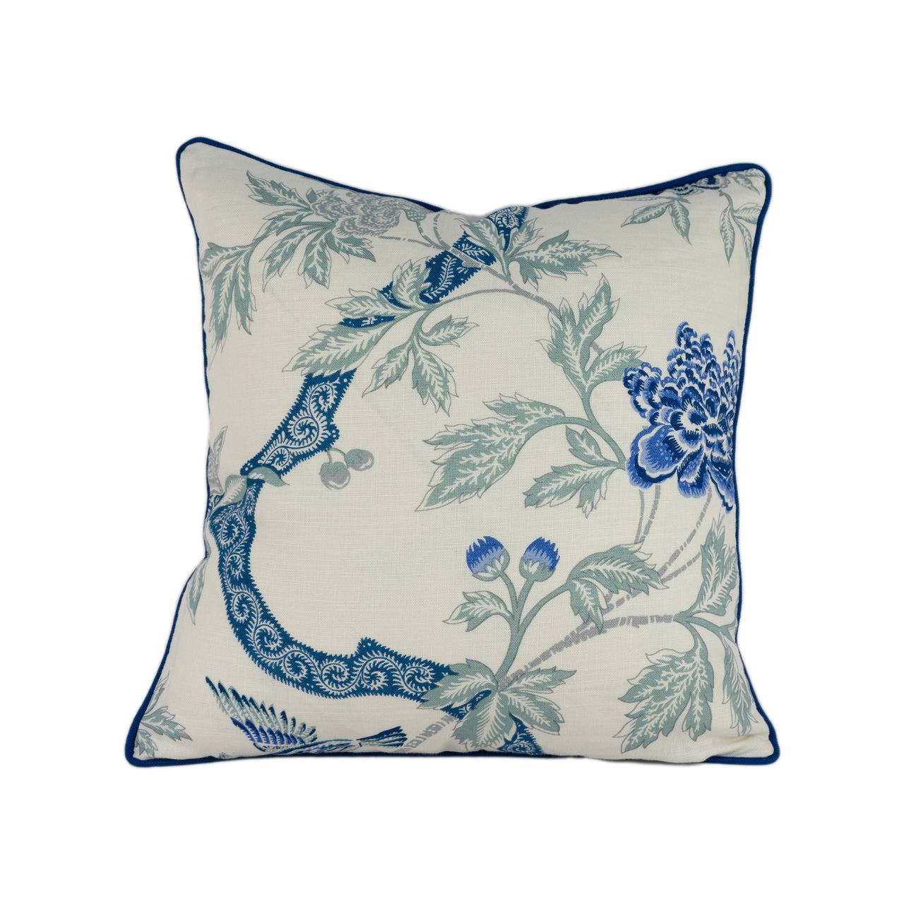 Schumacher - Arbre Chinois - Porcelain - Classic English Antique Chinoiserie Cushion Cover - Handmade Throw Pillow Designer Home Decor