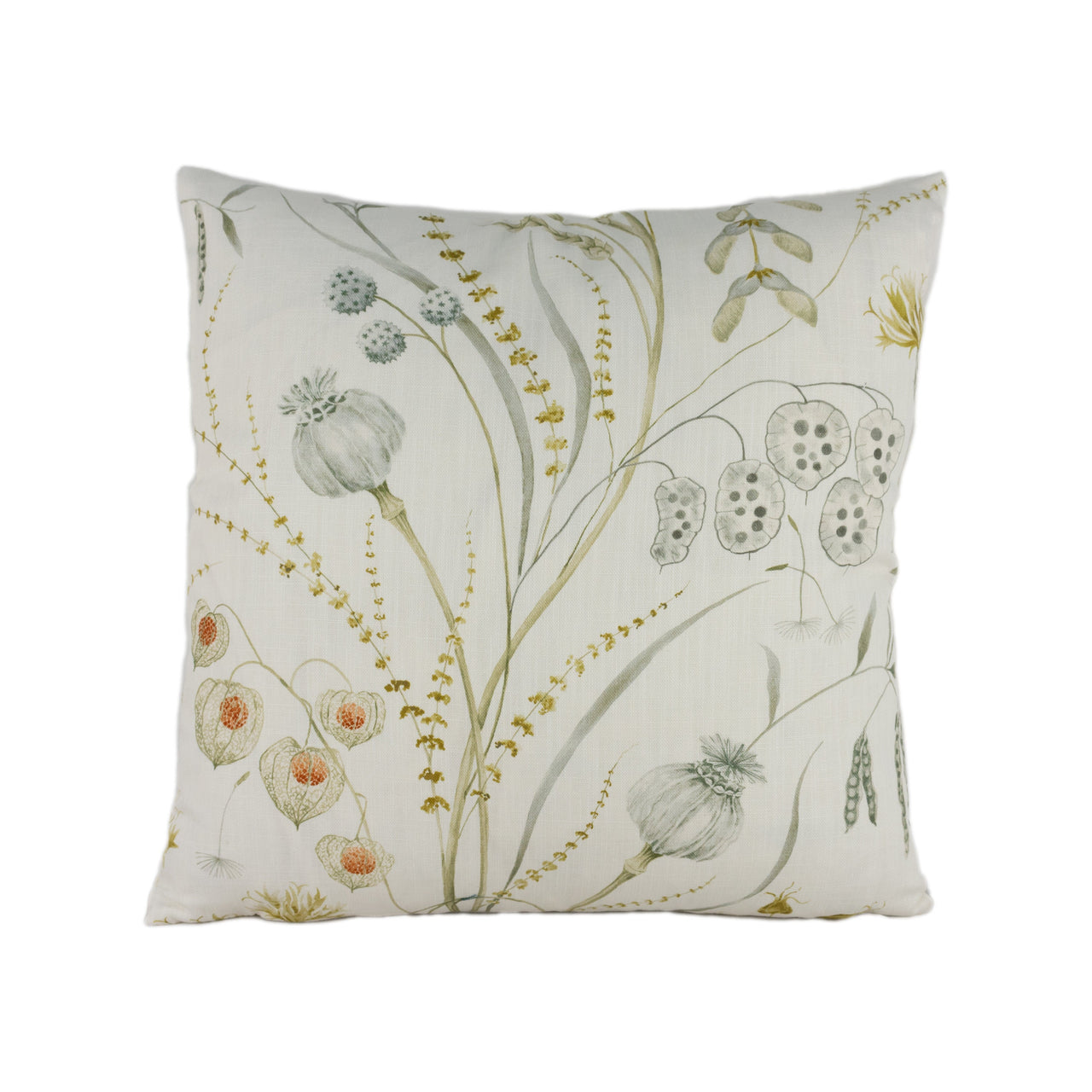 Sanderson - Summer Harvest - Silver / Corn - Stunning Designer Cushion Cover Home Décor Throw Pillow