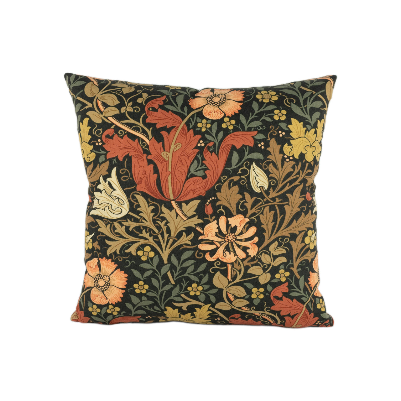 William Morris - Compton - Terracotta / Multi - Stunning Classic English Designer Cushion Cover Home Décor Throw Pillow