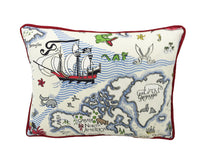 Thumbnail for Sanderson - Treasure Map - Vanilla - Children's Cushion Cover Throw Pillow Designer Home Decor