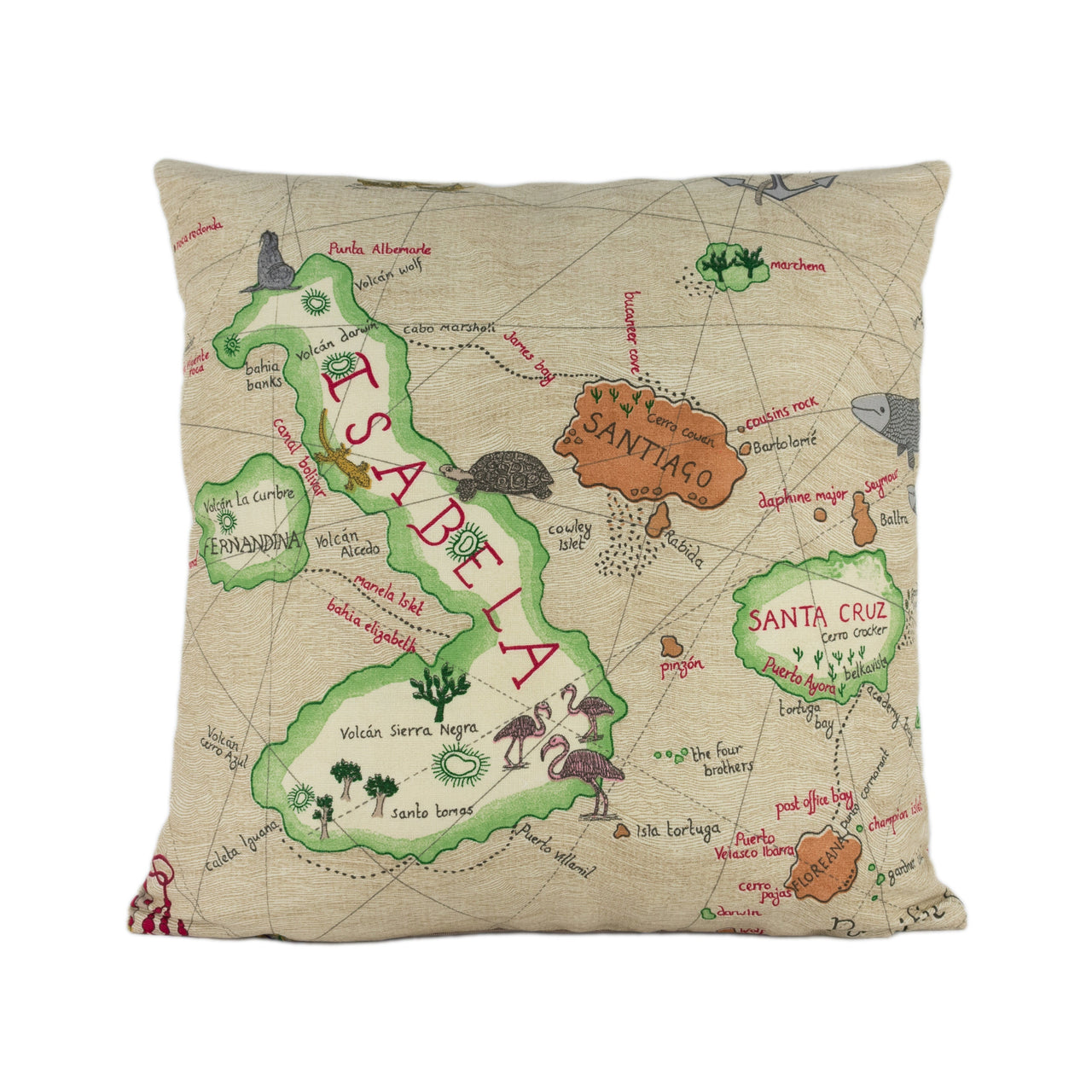 Sanderson - Galapagos - Parchment - Cushion Cover Throw Pillow Designer Home Decor