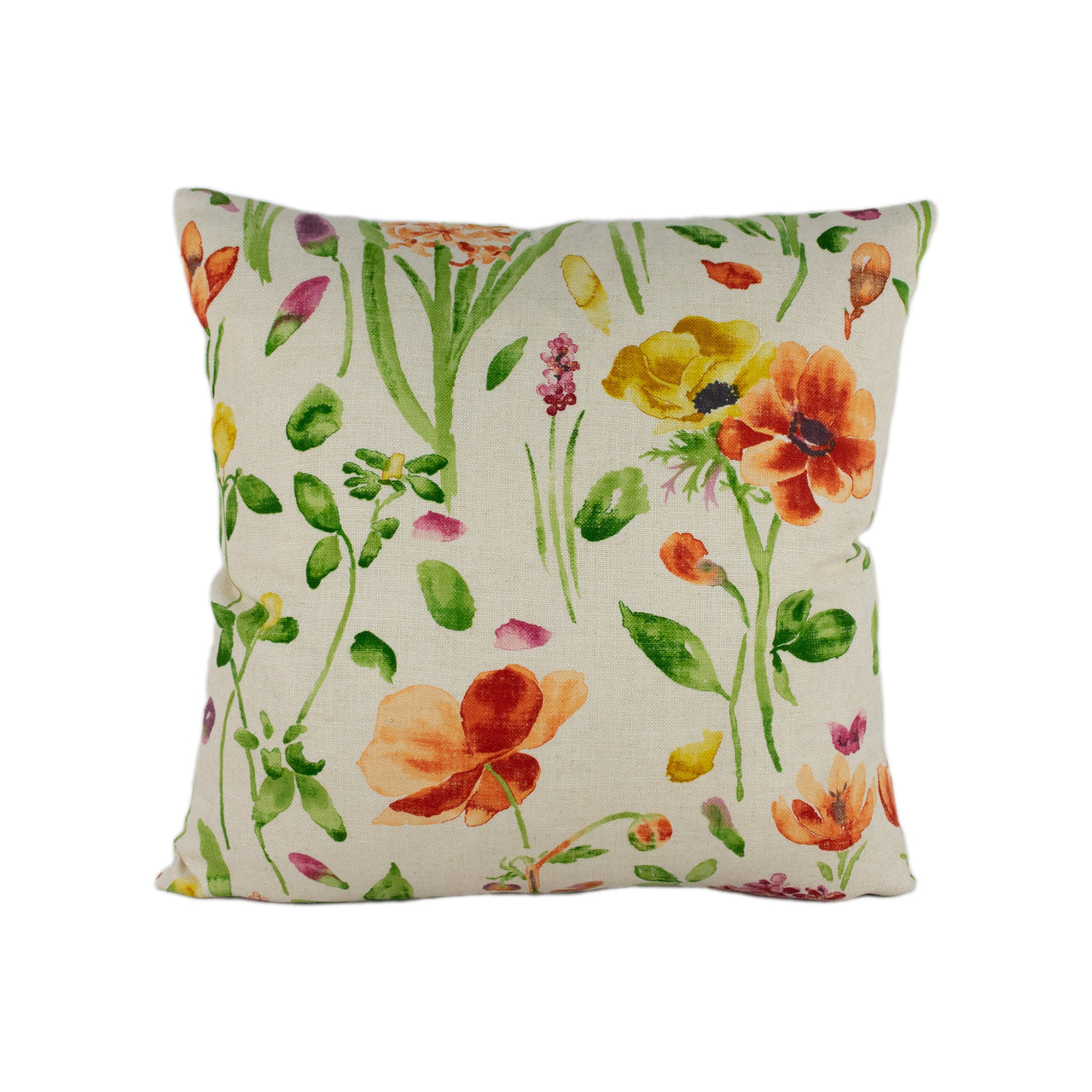 Sanderson - Spring Flowers - Wine / Paprika - Cushion Cover Throw Pillow Designer Home Décor