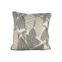 Thumbnail for Harlequin - Foxley - Platinum - Stunning Contrast Piped Metallic Art Deco Cushion Cover Throw Pillow Designer Home Decor