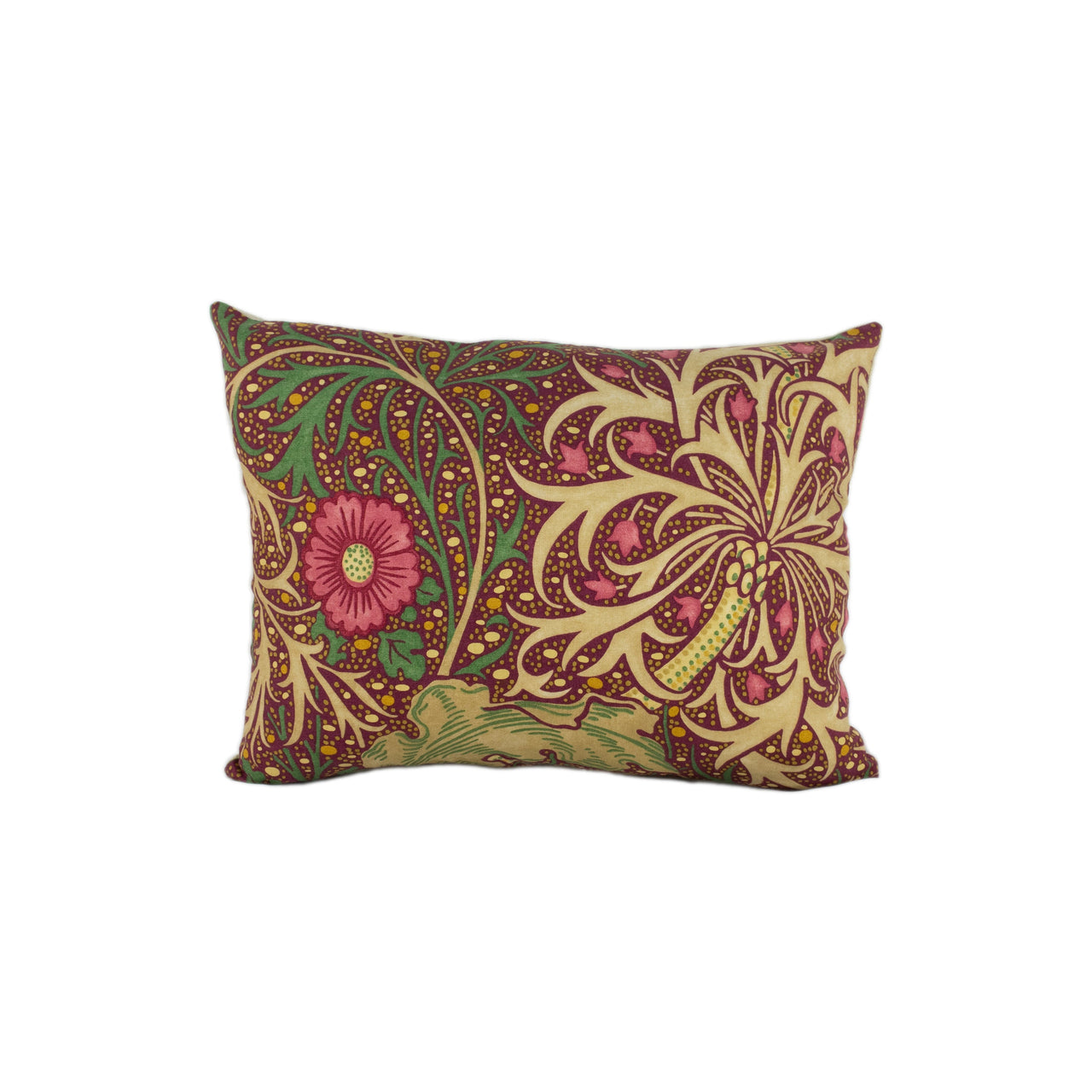 William Morris - Seaweed - Aubergine / Bayleaf - Cushion Cover Throw Pillow Designer Home Decor