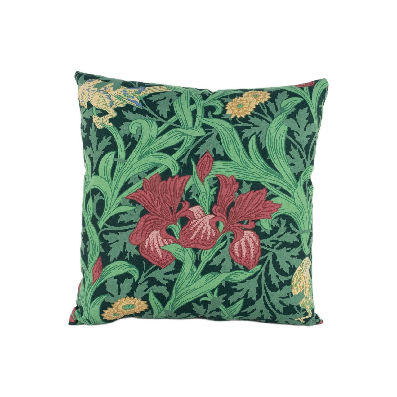 William Morris - Iris - Floral & Botanical - Cushion Cover Throw Pillow Designer Home Decor