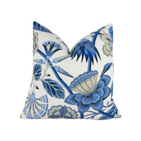 Thumbnail for Anna French x Thibaut - Cleo - Blue / White - Stunning Cushion Cover Pillow Throw Designer Home Decor