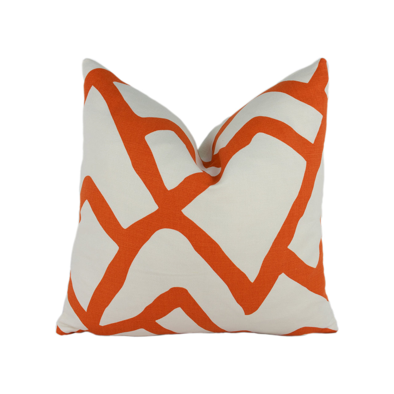 Schumacher - Zimba - Orange - Stylish Graphic Avant Garde Designer Cushion Cover - Handmade Throw Pillow - Luxury Home Decor