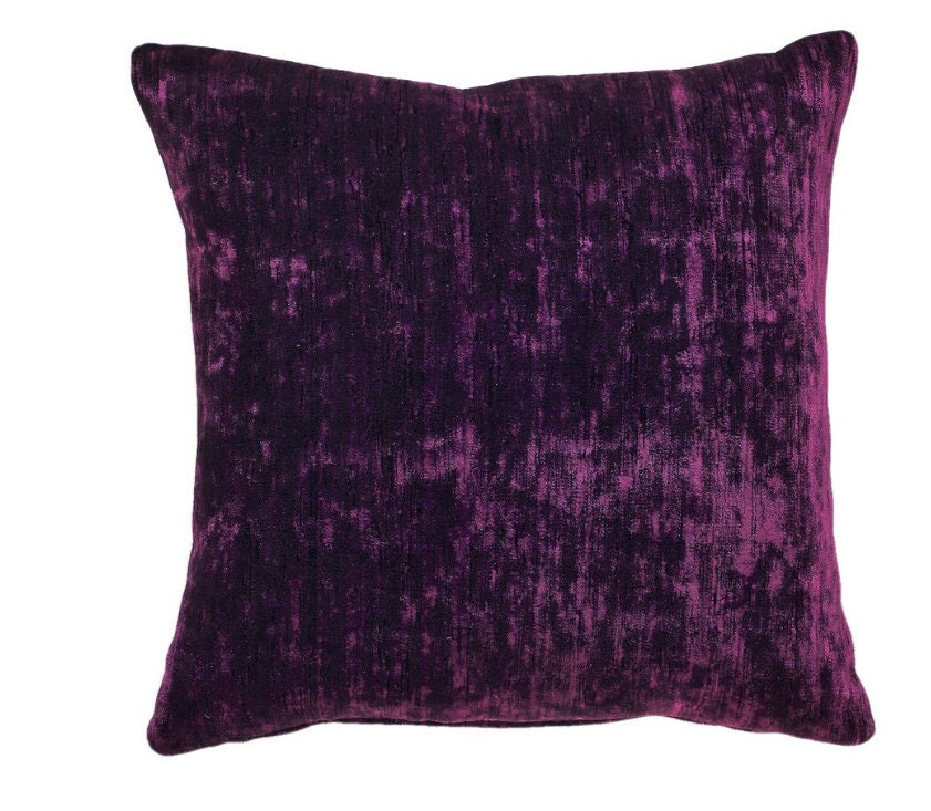 Sanderson - Icaria - Blackcurrant - Sumptuous Velvet Cushion Cover Throw Pillow Designer Home Decor