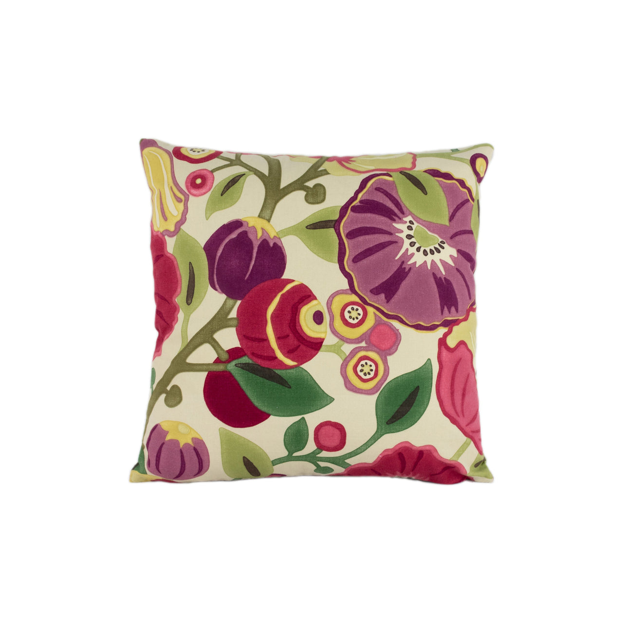 Sanderson - Tree Poppy - Red / Plum - Stunning Designer Cushion Cover Home Décor Throw Pillow