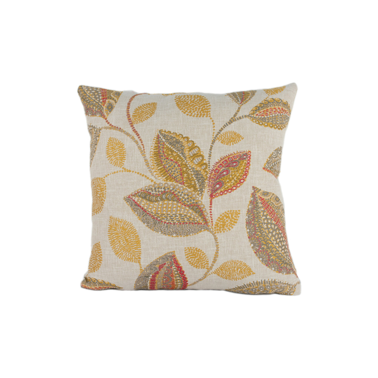 Belfield - Oakley - Spice - Modern Intricate Woven Leaf Designer Cushion Cover - Luxury Throw Pillow - Handmade Home Decor