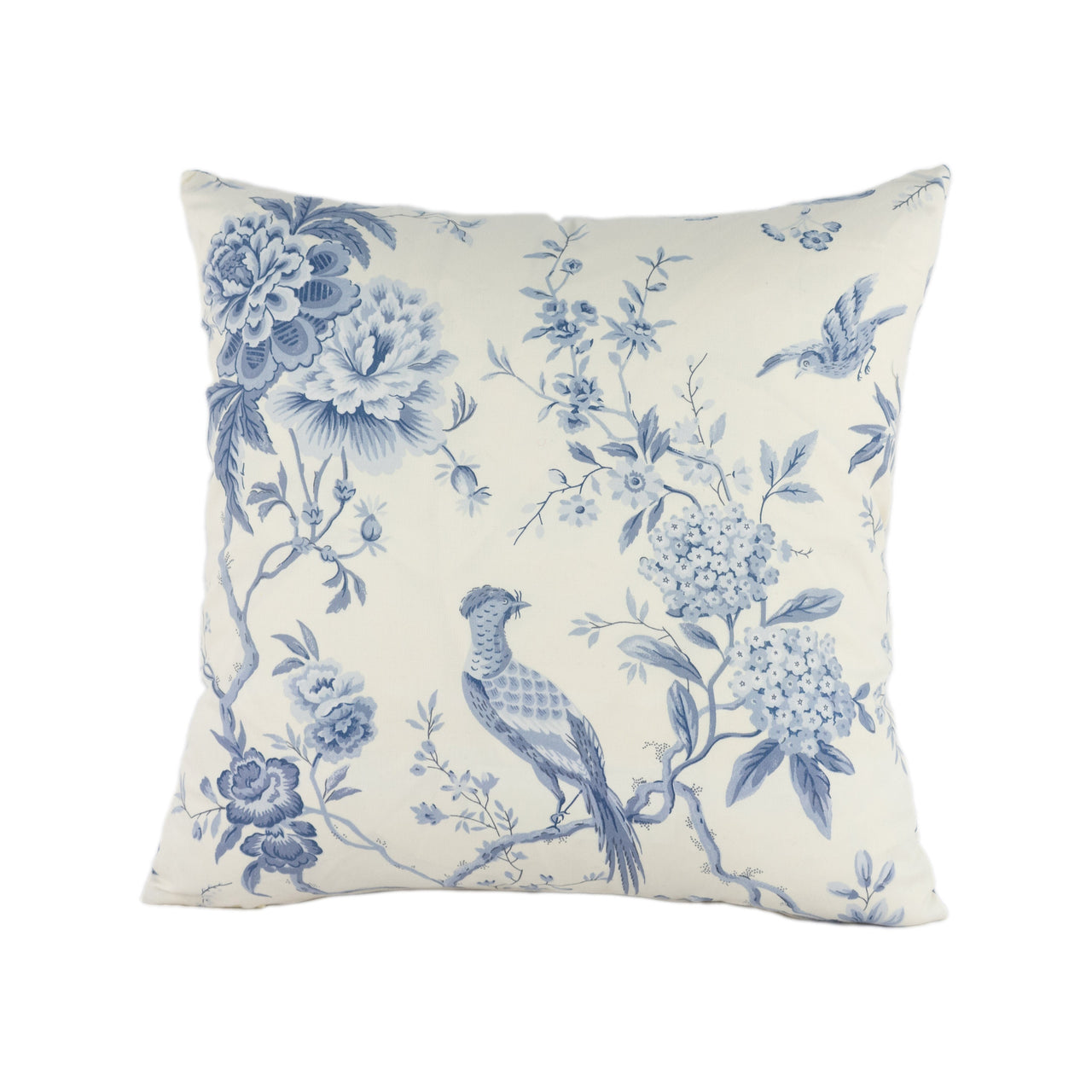 Sanderson - Pillemont Toile - Ivory / China Blue - Stunning Designer Cushion Cover Home Decor Throw Pillow