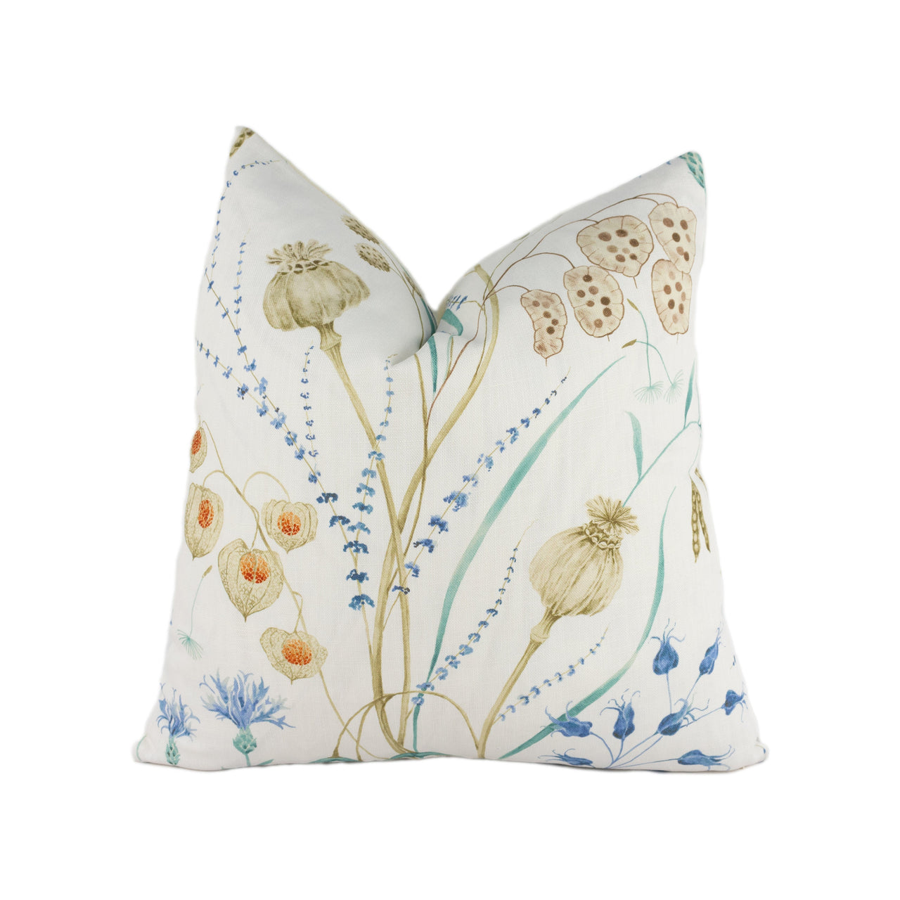 Sanderson - Summer Harvest - Cornflower / Wheat - Stunning Designer Cushion Cover Home Décor Throw Pillow