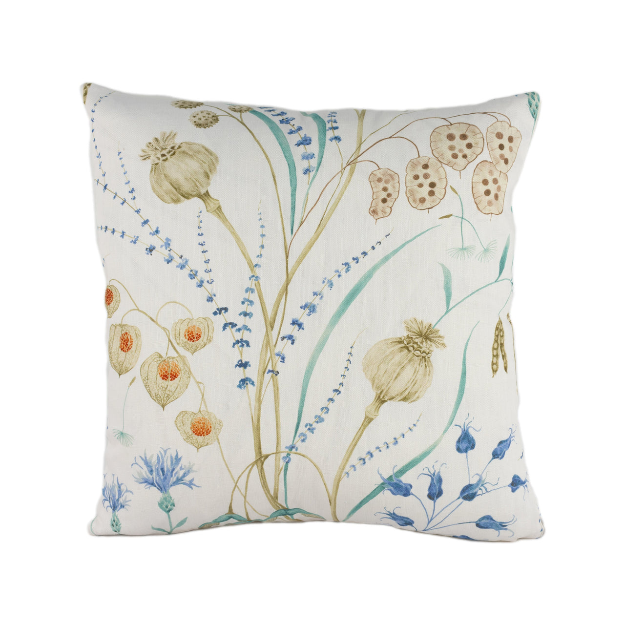 Sanderson - Summer Harvest - Cornflower / Wheat - Stunning Designer Cushion Cover Home Décor Throw Pillow