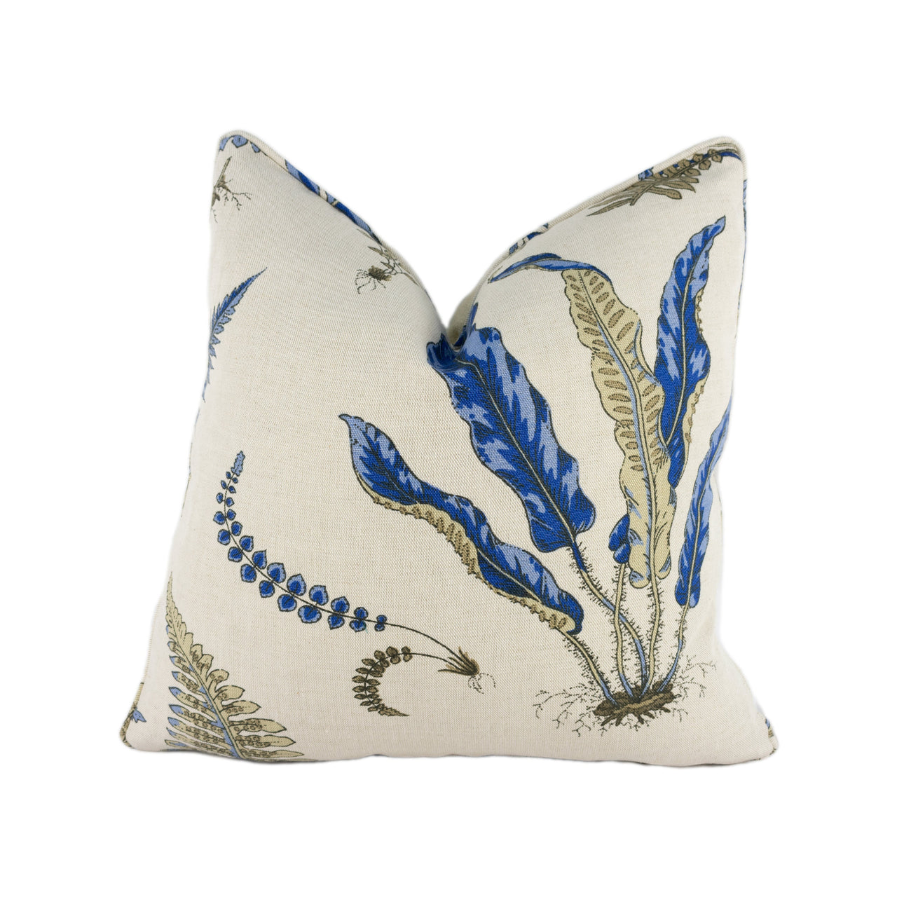 GP & J Baker - Ferns - Indigo / White - Stunning Designer Cushion Cover Home Décor Throw Pillow