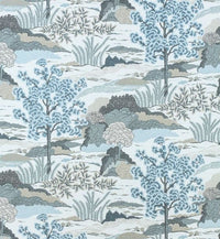 Thumbnail for Thibaut - Anna French Fabric - Daintree  - Aqua  Made to Measure Curtains - draper panels