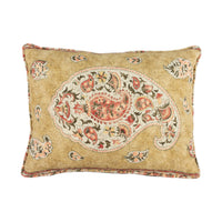 Thumbnail for GP & J Baker - Coromandel - Tobacco - Intricately Detailed Kashmir Paisley Designer Cushion Cover - Luxury Throw Pillow - Handmade Home Deco