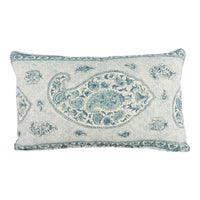 Thumbnail for GP & J Baker - Coromandel - Blue - Intricately Detailed Kashmir Paisley Designer Cushion Cover - Luxury Throw Pillow - Handmade Home Decor