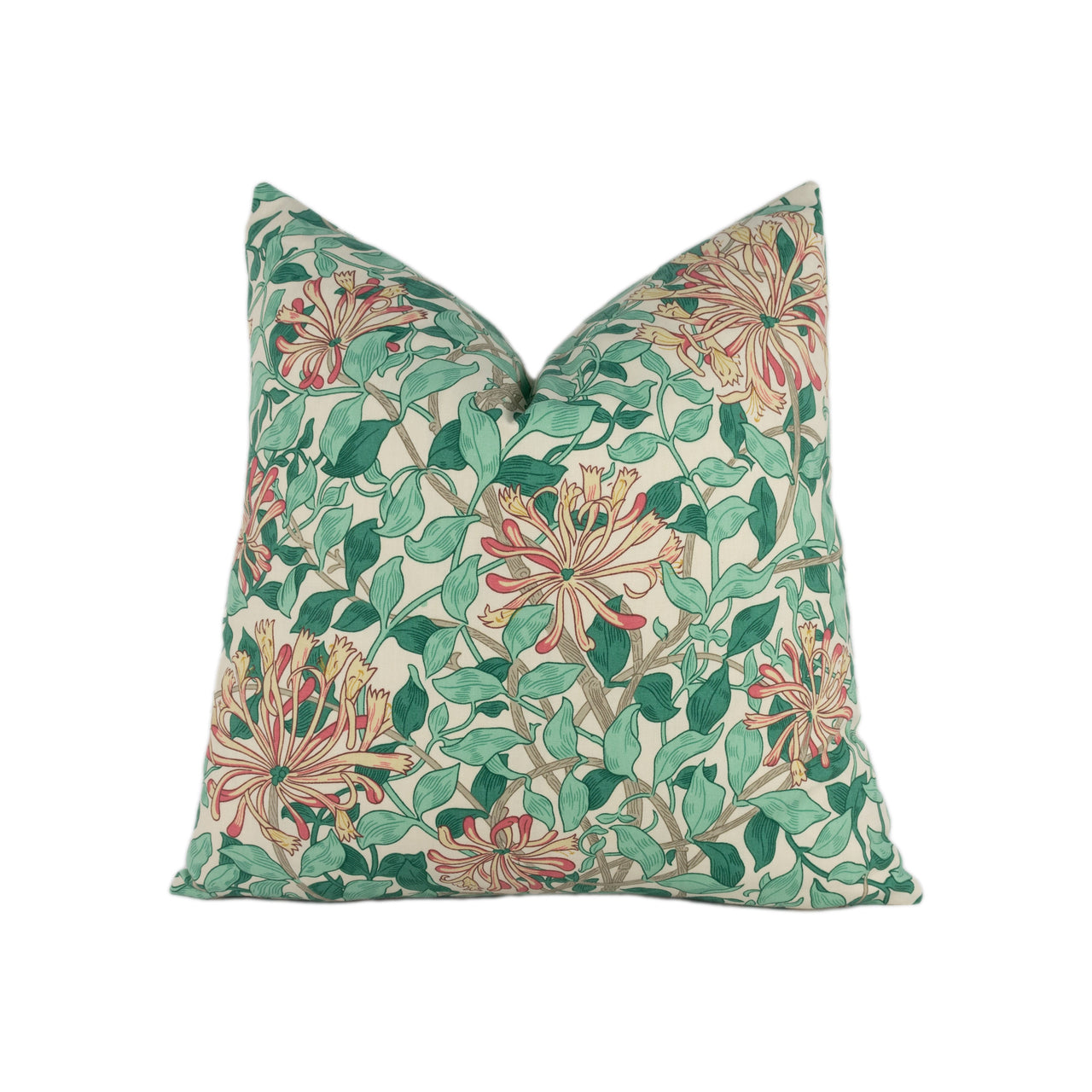 William Morris - Honeysuckle - Artichoke / Plaster - Stunning Classic English Designer Cushion Cover Home Décor Throw Pillow