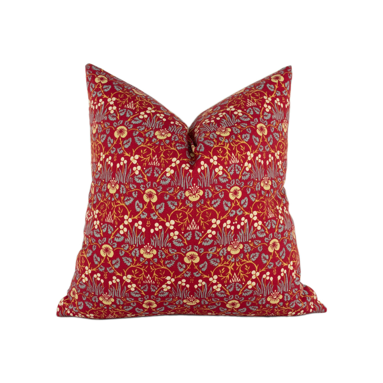 William Morris - Eye Bright - Red - Stunning Designer Cushion Cover Home Décor Throw Pillow