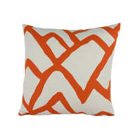 Thumbnail for Schumacher - Zimba - Orange - Stylish Graphic Avant Garde Designer Cushion Cover - Handmade Throw Pillow - Luxury Home Decor