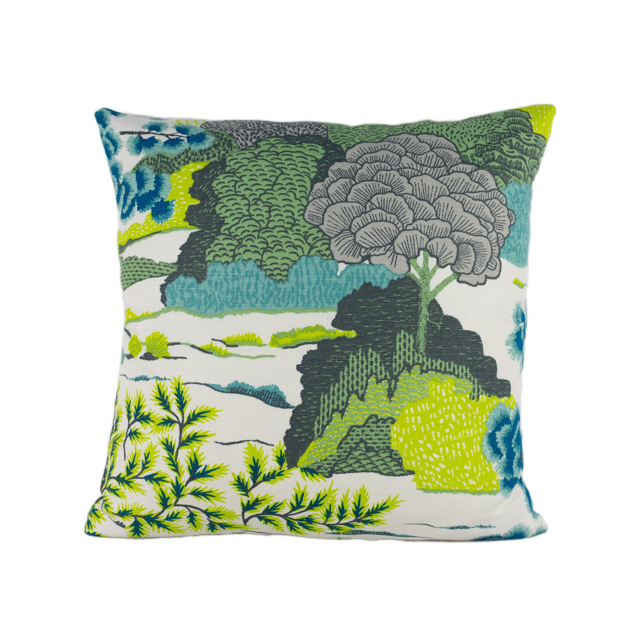 Thibaut - Daintree - Bluemoon - Exotic Australian Japanese Coastal Inspired Designer Cushion Cover - Luxury Throw Pillow - Handmade Home Dec